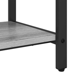 Kabáthorog polcokkal Szürke sonoma 95 x 34 x 184 cm Faanyag