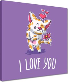 Vászonkép 30x30 Cica