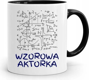 Színésznőnek Bögre Fekete Születésnapi Ajándék fényképes nyomtatással