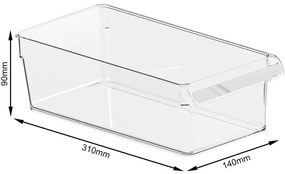 Műanyag hűtőszekrény rendszerező Loft – Rotho