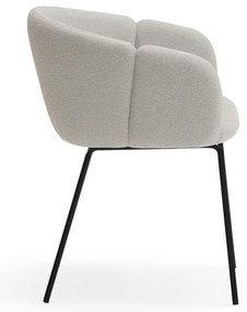 Világosszürke kárpitozott étkezőfotel Add – Teulat