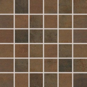 Mozaik Rako Rush dark brown 30x30 cm matt/fényes WDM05520.1
