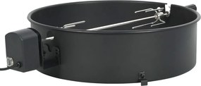 vidaXL fekete BBQ grillgyűrű szett 57 cm