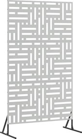 vidaXL Magánszféra Képernyő Szürke 100 x 50 x 180 cm Acél