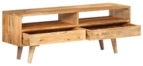 tömör mangófa TV-szekrény 110x30x41 cm