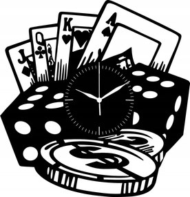 Fa Falióra Nappaliba Póker Kártyák 45 cm