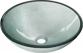 Mexen Mira üveg pult feletti mosdókagyló 42 x 42 cm, ezüst - 24124211