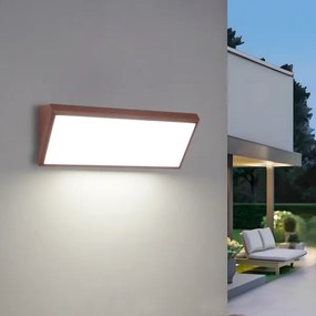Brilagi - TRIANGLE kültéri LED fali lámpatest 42W/230V barna IP65