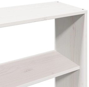 fehér tömör fenyőfa fejtámla tárolóval 200 cm