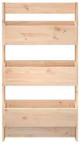 3 szintes tömör fenyőfa fali virágtartó 60 x 18,5 x 110 cm