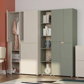 Gardróbszekrény 4 ajtós kivitelben, 60 cm méretben LENS