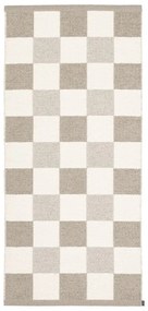 Bézs-krémszínű kültéri-beltéri futószőnyeg 70x160 cm Pix Dark Linen – Pappelina