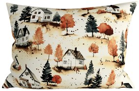 2 darabos díszpárnahuzat garnitúra AUTUMN VILLAGE 50x70 cm, színes