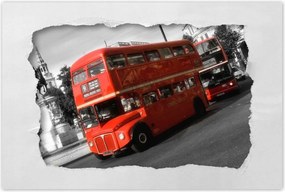 Plakátok 60x40 Piros busz