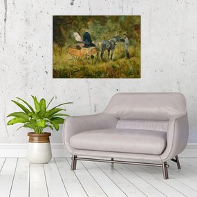 Üveg kép - Henri de Toulouse-Lautrec, The Trap, reprodukciók (70x50 cm)