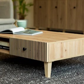 BERLIN 2 fiókos dohányzóasztal | Artisan Tölgy