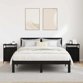 vidaXL Éjjeliszekrény 2 pcs Musta tammi 40 x 42 x 60 cm Faanyag