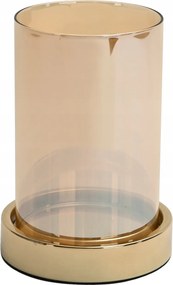 Dekorációs gyertyatartó 16,5 cm arany 133724