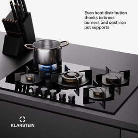 Klarstein Goldflame 5, gáz főzőlap, 5 égő