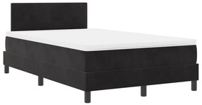 boxspring ágy matraccal fekete kis dupla bársony