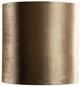 Bársony lámpabúra bronz színű, arany belsővel 40/40/40