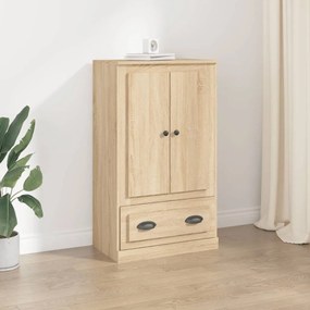 sonoma tölgy szerelt fa magasszekrény 60x35,5x103,5 cm