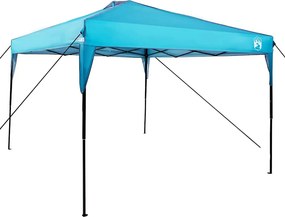 vidaXL Tetősátor Kék 290 x 290 x 251 cm szövet