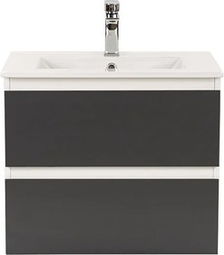 Vario Forte 60 alsó szekrény mosdóval fehér-antracit