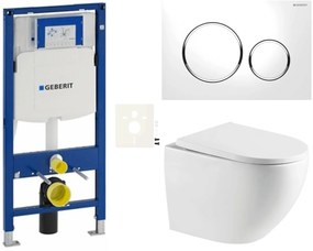 Falra szerelhető WC készlet világos falakhoz / fal előtti SAT SIKOGESREX67S20