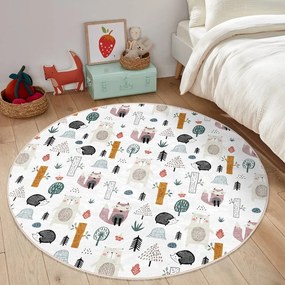Fehér gyerek szőnyeg ø 80 cm Comfort – Mila Home