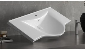Sanovit ALBATROS - porcelán mosdókagyló - 55 x 45 cm