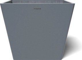 Pots&amp;more Virágtartó Prismo szögletes Szürke 30 cm