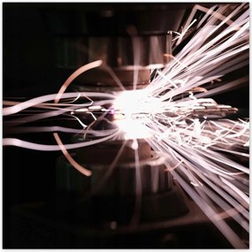 Poszterek 100x100 Világos szikrák fémből