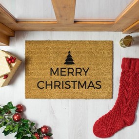 Kókuszrost lábtörlő karácsonyi mintával 40x60 cm Merry Christmas – Artsy Doormats