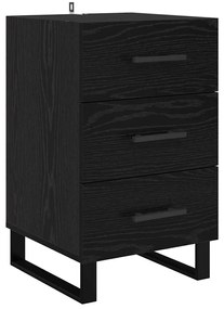 vidaXL Éjjeliszekrény fiókkal Fekete tölgy 40 x 40 x 66 cm Faanyag