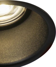 Modern, okos, fekete süllyesztett spotlámpa WiFi GU10-zel - Dept