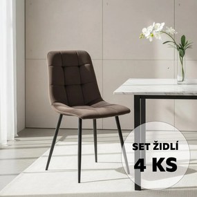 Avenberg ARDEN Étkezőszék szett - 4db, barna