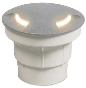 Modern kültéri talajszpot szürke LED-del IP67 - Ceci 2