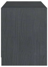szürke tömör fenyőfa TV-szekrény 104 x 33 x 41 cm