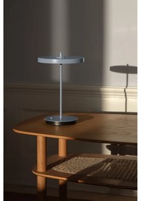 Világoskék fém LED asztali lámpa fém búrával (magasság 31 cm) Asteria Move – UMAGE