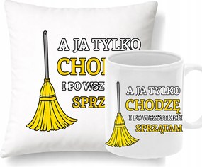 Párna Bögre Szett Anya Barátnő Feleség Nagymama Én Csak Takarítok