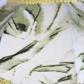 Függőlámpa fekete levélmintás búrával és fehér belsővel 31,5 3-lámpás - Cava