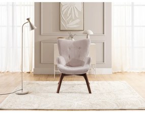 Világos rózsaszín kordbársony fotel Niko – Ropez