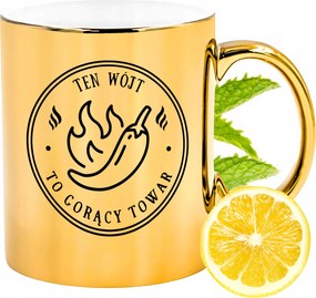 Prémium Arany Csillogó Bögre Ajándék Nyomtatott Fotóval