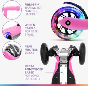 Fun pro TWO Gyermek roller, 5 évtől, LED kerekek, 80 kg, összecsukható, állítható magasságú