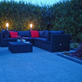 Modern kültéri lámpaoszlop acélból 110 cm IP44 - Rox