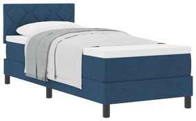 Boxspring Ágy Matrac nélkül Kék 80x200 cm Szövet