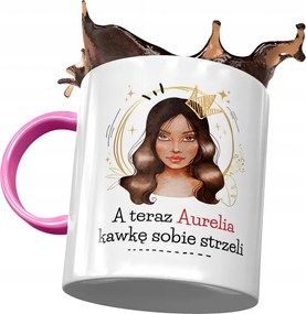 Rózsaszín Bögre Aurél Feleség Barátnő Ajándék Nyomtatott Fotóval