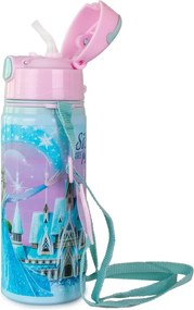 Disney Jégvarázs Magical alumínium szívószálas kulacs akasztóval 600 ml