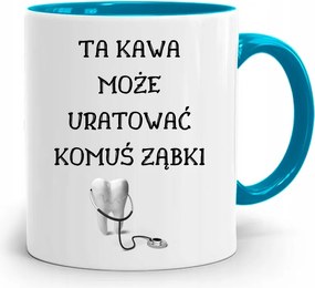 Kék Fogorvosi Ajándék Bögre Mentse Meg A Fogakat fényképes nyomtatással